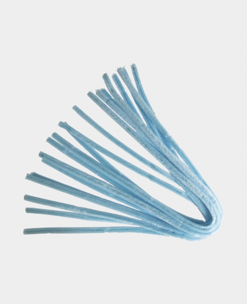 Pfeifenputzer (Biegeplüsch) hellblau